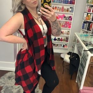 Plaid vest